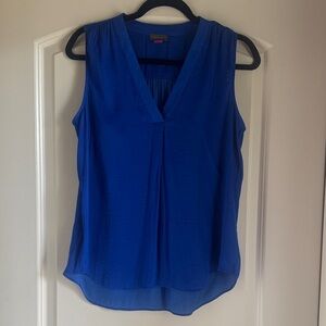Vince Camuto Royal Blue V-Neck Blouse